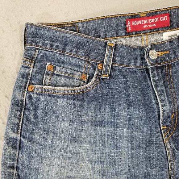 Levi's 515 Jeans women's 10 petite nouveau bootcut blue denim pants retro - Picture 3 of 16